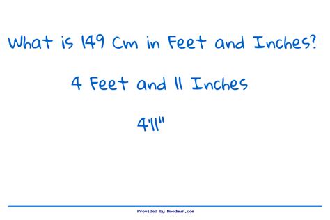 how tall is 149cm in feet